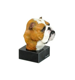 Buldog angielski ręcznie pomalowana statuetka Art-Dog